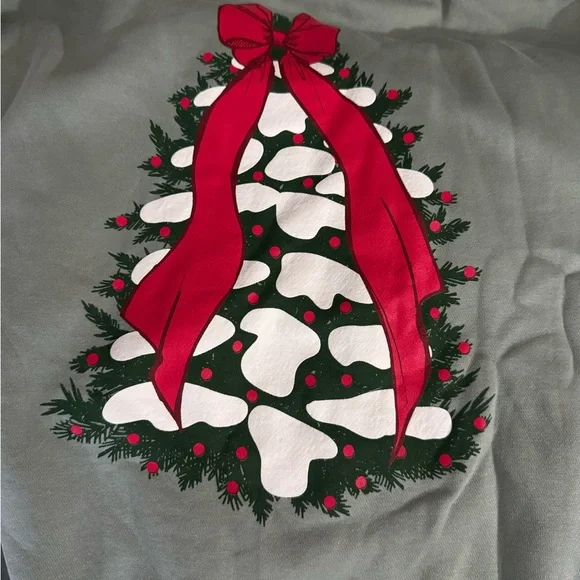 Living Fully Co. 2023 holiday sweatshirt in Sage - Picture 3 of 3